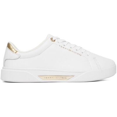 Tommy Hilfiger Sneakersy Essential Chic Court Sneaker FW0FW09019 Biela Ženy Tommy Hilfiger Sneakersy Essential Chic Court Sneaker FW0FW09019 Biela Ženy