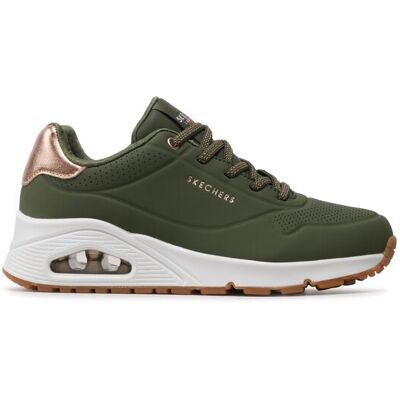 Skechers Sneakersy Uno Shimmer Away 155196/OLV Kaki Ženy Skechers Sneakersy Uno Shimmer Away 155196/OLV Kaki Ženy