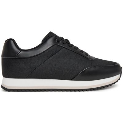 Calvin Klein Sneakersy Runner Lace Up - Jacq HW0HW02413 Čierna Ženy Calvin Klein Sneakersy Runner Lace Up - Jacq HW0HW02413 Čierna Ženy