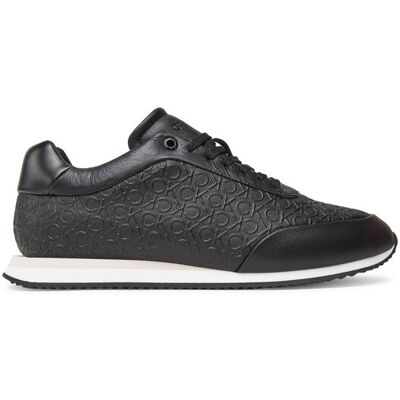 Calvin Klein Sneakersy Runner Lace Up Mono Pu HW0HW02574 Čierna Ženy Calvin Klein Sneakersy Runner Lace Up Mono Pu HW0HW02574 Čierna Ženy
