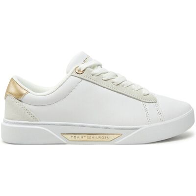 Tommy Hilfiger Sneakersy Chic Court Sneaker FW0FW08382 Biela Ženy Tommy Hilfiger Sneakersy Chic Court Sneaker FW0FW08382 Biela Ženy