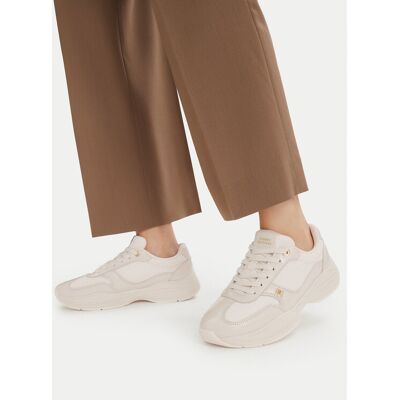 Tommy Hilfiger Sneakersy Modern Runner Shiny Leather FW0FW09413 Béžová Ženy Tommy Hilfiger Sneakersy Modern Runner Shiny Leather FW0FW09413 Béžová Ženy