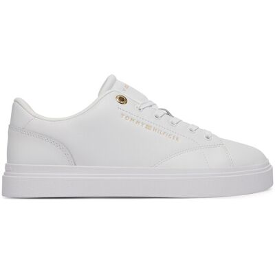 Tommy Hilfiger Sneakersy Th Feminine Cupsole Leather FW0FW09105 Biela Ženy Tommy Hilfiger Sneakersy Th Feminine Cupsole Leather FW0FW09105 Biela Ženy