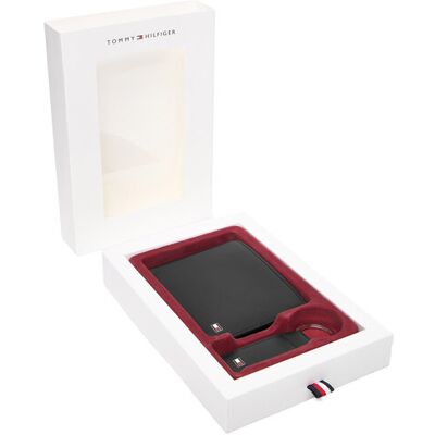 Tommy Hilfiger Sada peňaženka a kľúčenka Gp Eton Cc And Coin Pckt Keyfob AM0AM07931 Čierna Muži Tommy Hilfiger Sada peňaženka a kľúčenka Gp Eton Cc And Coin Pckt Keyfob AM0AM07931 Čierna Muži