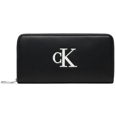 Calvin Klein Peňaženka Bold Ck Long Zip Around LV04F1077G Čierna Ženy Calvin Klein Peňaženka Bold Ck Long Zip Around LV04F1077G Čierna Ženy
