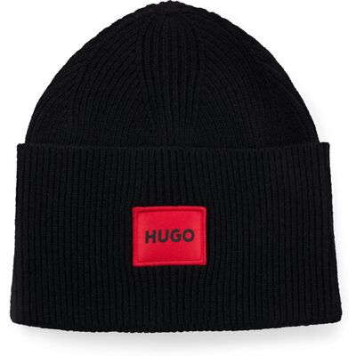 HUGO Čiapka Xaff 50496011 Čierna Muži HUGO Čiapka Xaff 50496011 Čierna Muži