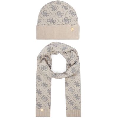 Guess Set čiapka a šál GFBOX WP6401 Krémová Ženy Guess Set čiapka a šál GFBOX WP6401 Krémová Ženy