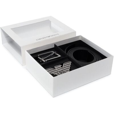 Emporio Armani Pánsky opasok Y4S270 YLP4X 88001 Čierna Muži Emporio Armani Pánsky opasok Y4S270 YLP4X 88001 Čierna Muži
