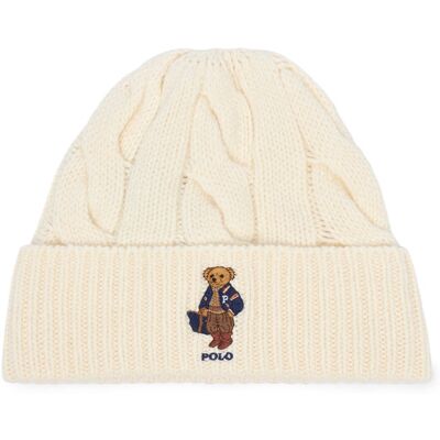 Polo Ralph Lauren Čiapka 455P18118003 Krémová Ženy Polo Ralph Lauren Čiapka 455P18118003 Krémová Ženy