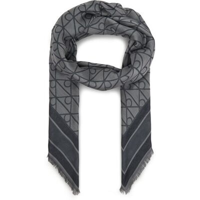 Calvin Klein Šál/Šatka Emblem Aop Jacquard Square Scarf LV04F8080G Čierna Ženy Calvin Klein Šál/Šatka Emblem Aop Jacquard Square Scarf LV04F8080G Čierna Ženy