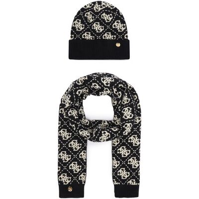 Guess Set čiapka a šál GFBOX WP6401 Čierna Ženy Guess Set čiapka a šál GFBOX WP6401 Čierna Ženy
