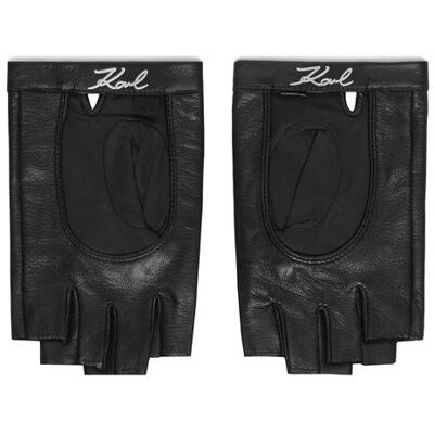 KARL LAGERFELD Rukavice B3W33011 Čierna Ženy KARL LAGERFELD Rukavice B3W33011 Čierna Ženy