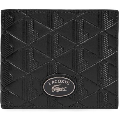 Lacoste Peňaženka NH4400MR Čierna Muži Lacoste Peňaženka NH4400MR Čierna Muži