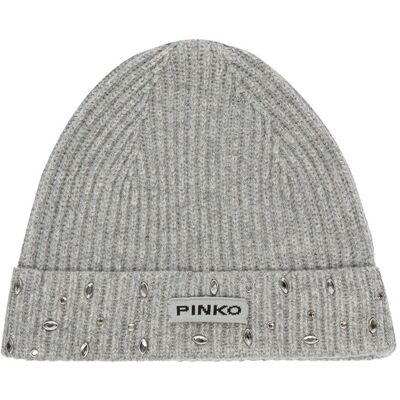 PINKO Čiapka Serengeti Cuffia 104326 A27A I17 Sivá Ženy PINKO Čiapka Serengeti Cuffia 104326 A27A I17 Sivá Ženy