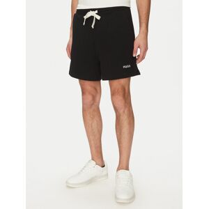 HUGO Športové kraťasy Dulasho 50534677 Čierna Relaxed Fit Muži HUGO Športové kraťasy Dulasho 50534677 Čierna Relaxed Fit Muži