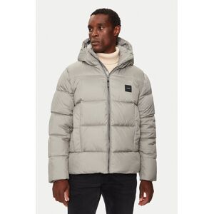 Calvin Klein Zimné bundy K10K113476 Sivá Regular Fit Muži Calvin Klein Zimné bundy K10K113476 Sivá Regular Fit Muži
