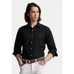 Polo Ralph Lauren Košeľa Bsr 710772290 Čierna Custom Fit Muži Polo Ralph Lauren Košeľa Bsr 710772290 Čierna Custom Fit Muži