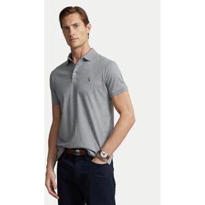 Polo Ralph Lauren Polokošeľa 710713130007 Sivá Custom Slim Fit Muži Polo Ralph Lauren Polokošeľa 710713130007 Sivá Custom Slim Fit Muži