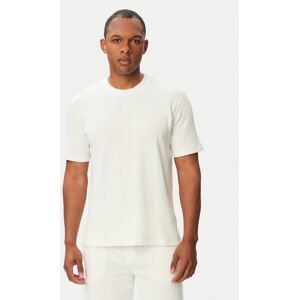 BOSS Tričko Structure T-Shirt 50540567 Krémová Regular Fit Muži BOSS Tričko Structure T-Shirt 50540567 Krémová Regular Fit Muži