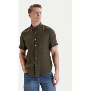 Polo Ralph Lauren Košeľa 710968912503 Zelená Regular Fit Muži Polo Ralph Lauren Košeľa 710968912503 Zelená Regular Fit Muži