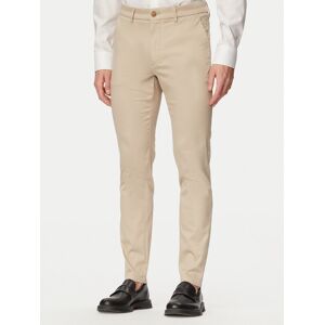 BOSS Bavlnené nohavice P-Kaiton1 50553841 Béžová Slim Fit Muži BOSS Bavlnené nohavice P-Kaiton1 50553841 Béžová Slim Fit Muži