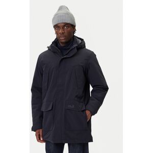 Jack Wolfskin Parka Canyon Shield A65119 Tmavomodrá Regular Fit Muži Jack Wolfskin Parka Canyon Shield A65119 Tmavomodrá Regular Fit Muži