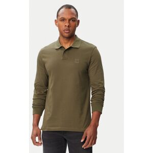 BOSS Polokošeľa Passerby 50507704 Tmavo zelená Slim Fit Muži BOSS Polokošeľa Passerby 50507704 Tmavo zelená Slim Fit Muži