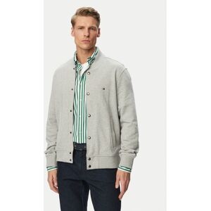 Tommy Hilfiger Bundy bomber Essential MW0MW42470 Sivá Regular Fit Muži Tommy Hilfiger Bundy bomber Essential MW0MW42470 Sivá Regular Fit Muži