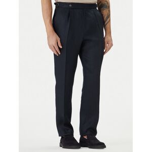 BOSS Bavlnené nohavice H-Perino 50563231 Tmavomodrá Relaxed Fit Muži BOSS Bavlnené nohavice H-Perino 50563231 Tmavomodrá Relaxed Fit Muži