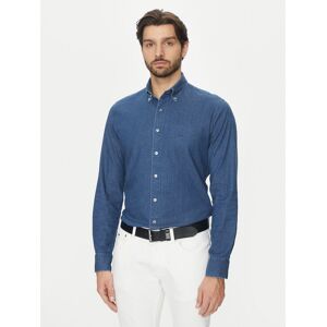 Michael Kors džínsová košeľa MD0MD91441 Tmavomodrá Slim Fit Muži Michael Kors džínsová košeľa MD0MD91441 Tmavomodrá Slim Fit Muži