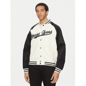 Guess Jeans Bundy bomber M5GL32 WHAA2 Écru Regular Fit Muži Guess Jeans Bundy bomber M5GL32 WHAA2 Écru Regular Fit Muži