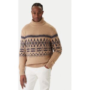 Tommy Hilfiger Rolák Fairisle MW0MW40843 Béžová Regular Fit Muži Tommy Hilfiger Rolák Fairisle MW0MW40843 Béžová Regular Fit Muži
