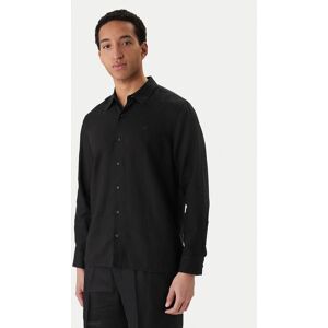 Calvin Klein Košeľa LV04LE125G Čierna Regular Fit Muži Calvin Klein Košeľa LV04LE125G Čierna Regular Fit Muži
