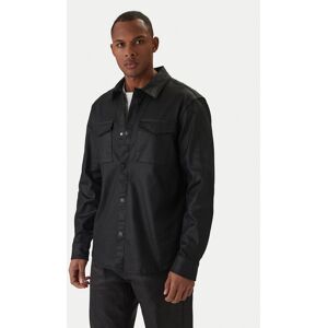 Guess džínsová košeľa M6RH75 D6480 Čierna Regular Fit Muži Guess džínsová košeľa M6RH75 D6480 Čierna Regular Fit Muži