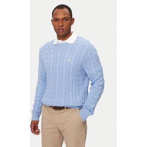Polo Ralph Lauren Sveter 710775885535 Modrá Regular Fit Muži Polo Ralph Lauren Sveter 710775885535 Modrá Regular Fit Muži