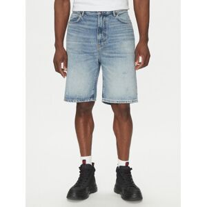 HUGO Džínsové šortky 50537709 Modrá Regular Fit Muži HUGO Džínsové šortky 50537709 Modrá Regular Fit Muži