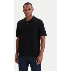 Calvin Klein Polokošeľa LV04LC326G Čierna Regular Fit Muži Calvin Klein Polokošeľa LV04LC326G Čierna Regular Fit Muži
