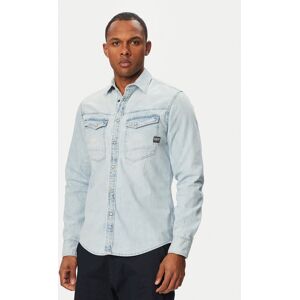 G-Star Raw džínsová košeľa Dakota D23616-D252 Modrá Regular Fit Muži G-Star Raw džínsová košeľa Dakota D23616-D252 Modrá Regular Fit Muži