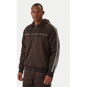 Guess Mikina Z5BQ13 K2042 Hnedá Relaxed Fit Muži Guess Mikina Z5BQ13 K2042 Hnedá Relaxed Fit Muži