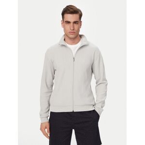 BOSS Mikina Structure 50559332 Sivá Regular Fit Muži BOSS Mikina Structure 50559332 Sivá Regular Fit Muži