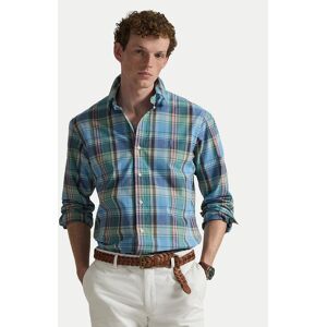 Polo Ralph Lauren Košeľa 710P06020007 Modrá Custom Fit Muži Polo Ralph Lauren Košeľa 710P06020007 Modrá Custom Fit Muži