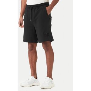 HUGO Bavlnené šortky Darix 50557471 Čierna Relaxed Fit Muži HUGO Bavlnené šortky Darix 50557471 Čierna Relaxed Fit Muži