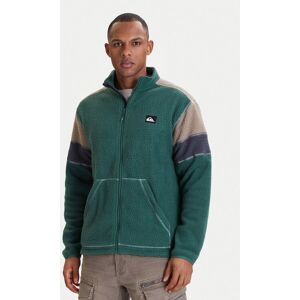 Quiksilver Fleecová mikina Clean Coast Block EQYPF03065 Zelená Loose Fit Muži Quiksilver Fleecová mikina Clean Coast Block EQYPF03065 Zelená Loose Fit Muži