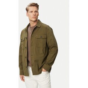 Tommy Hilfiger Prechodná bunda Blend MW0MW43471 Tmavo zelená Regular Fit Muži Tommy Hilfiger Prechodná bunda Blend MW0MW43471 Tmavo zelená Regular Fit Muži