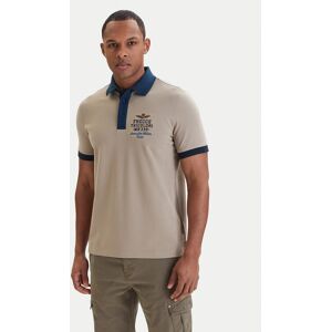Aeronautica Militare Polokošeľa 261PO1908UP00191 Béžová Slim Fit Muži Aeronautica Militare Polokošeľa 261PO1908UP00191 Béžová Slim Fit Muži
