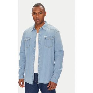 Guess džínsová košeľa M4GH02 D3PF5 Modrá Slim Fit Muži Guess džínsová košeľa M4GH02 D3PF5 Modrá Slim Fit Muži
