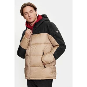 Champion Prechodná bunda Hooded Jacket 219190 Béžová Regular Fit Muži Champion Prechodná bunda Hooded Jacket 219190 Béžová Regular Fit Muži