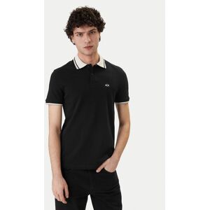 Armani Exchange Polokošeľa XM002350 AF10366 UC001 Čierna Regular Fit Muži Armani Exchange Polokošeľa XM002350 AF10366 UC001 Čierna Regular Fit Muži