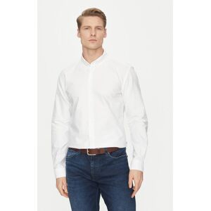 Boss Košeľa H-Roan 50520265 Biela Slim Fit Muži Boss Košeľa H-Roan 50520265 Biela Slim Fit Muži