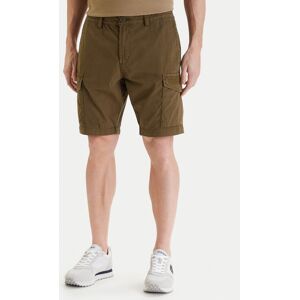 Napapijri Bavlnené šortky N-Deline NP0A4HOT Kaki Regular Fit Muži Napapijri Bavlnené šortky N-Deline NP0A4HOT Kaki Regular Fit Muži